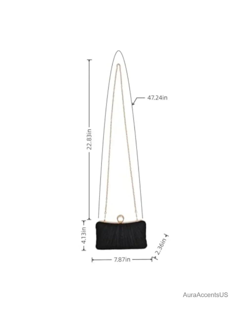 Convertible Evening Bag Clutch Crossbody Party Purse Sparkle Formal Wedding